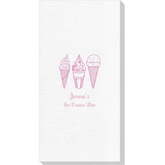 Ice Cream Cone Trio Deville Guest Towels